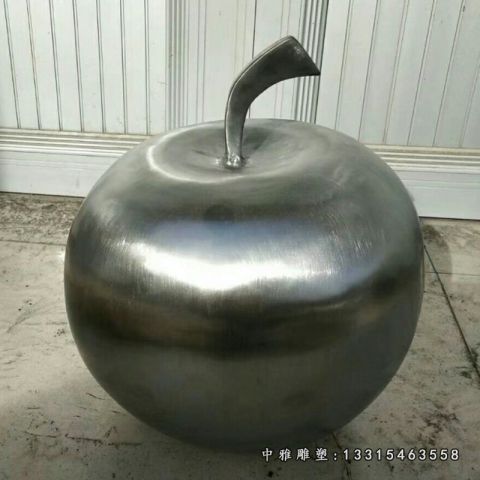 水果苹果不锈钢雕塑