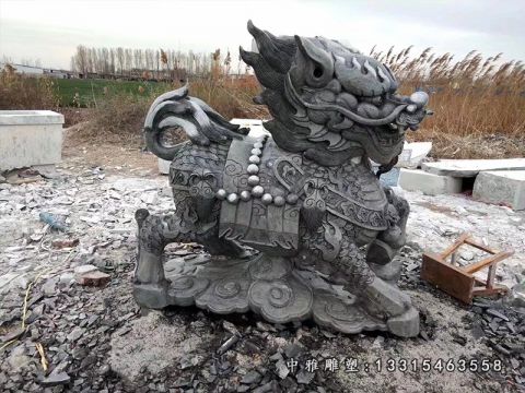 石雕仿古麒麟
