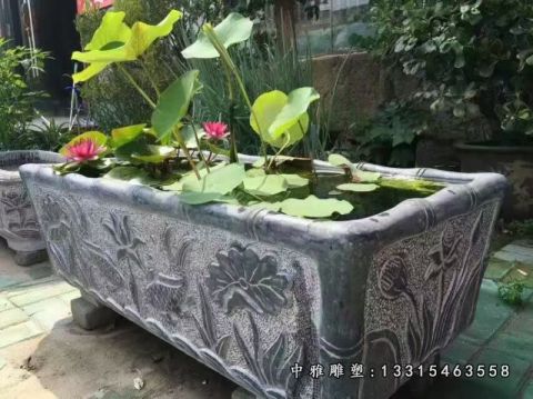 石雕仿古水缸