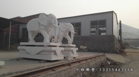 石雕动物大象
