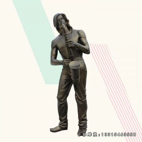 铜雕音乐人物雕塑
