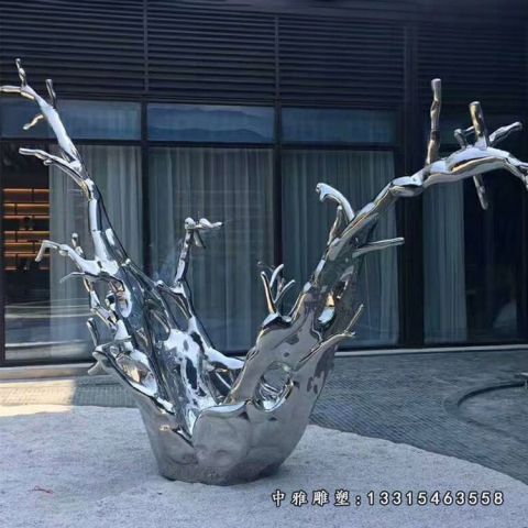 海浪景观不锈钢雕塑