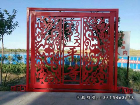 不锈钢公园剪纸景观雕塑