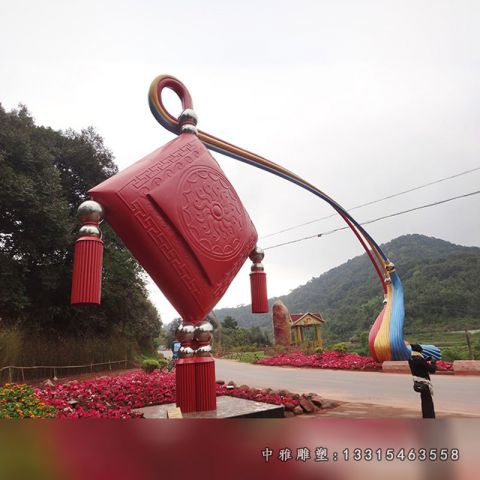 不锈钢景区拱门雕塑