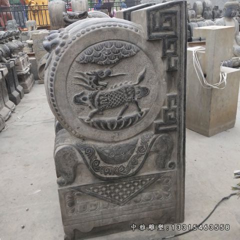 石雕宅门仿古抱鼓石雕塑