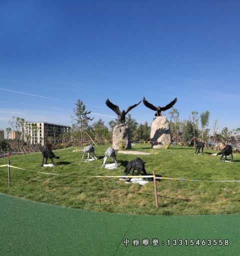 石雕动物鹰