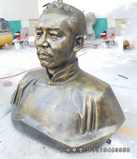 名人铜雕蔡元培