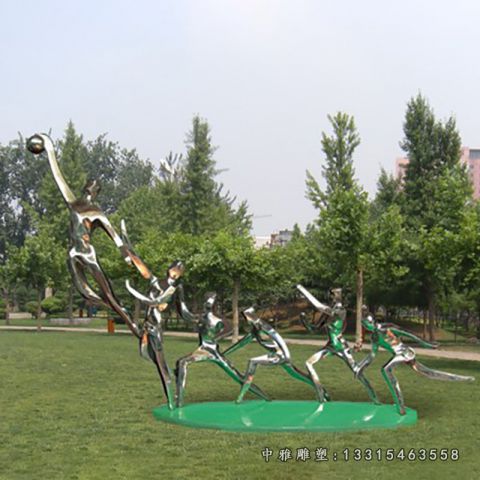 不锈钢打篮球人物雕塑