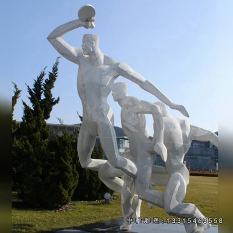 不锈钢掷铁饼人物雕塑