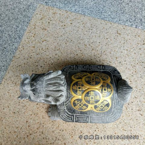 招财石雕龙龟