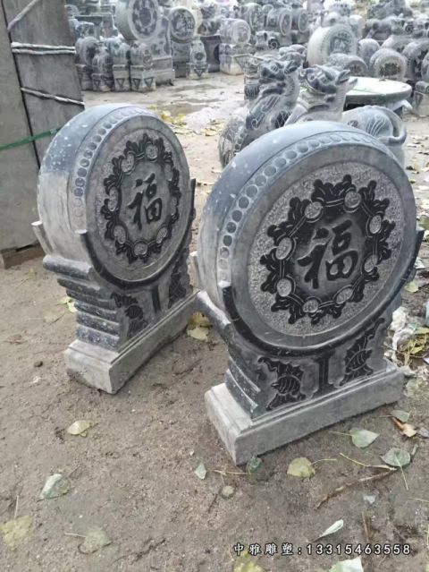 宅门石雕抱鼓雕塑