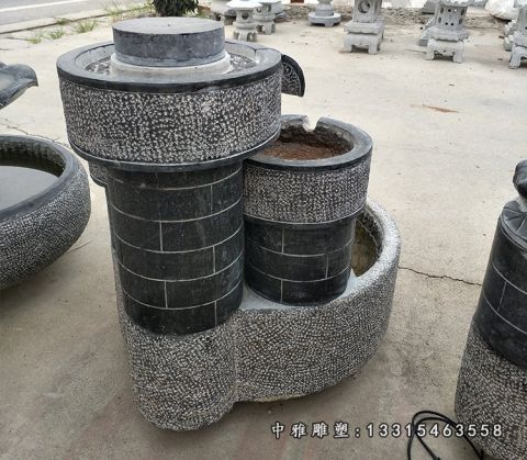 石雕仿古流水池