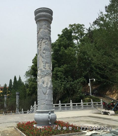 景观石雕龙柱
