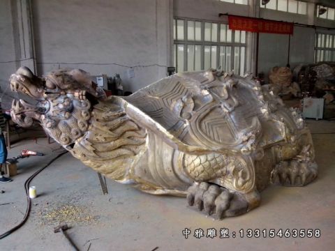 龙龟动物铜雕