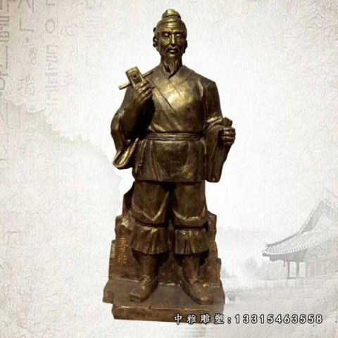 铜雕古代人物鲁班