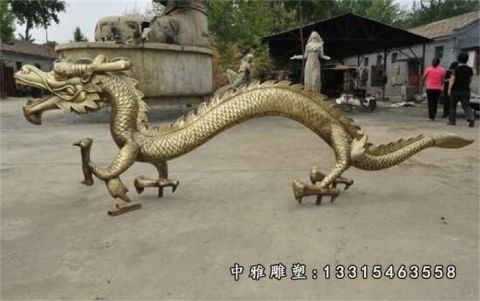 铜雕动物龙雕塑