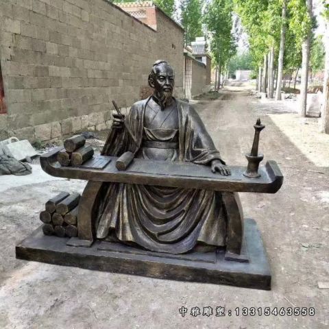 铜雕张仲景名医