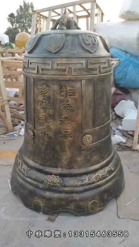 寺庙铜钟雕塑