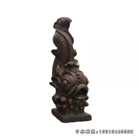 铜雕广场鱼雕塑