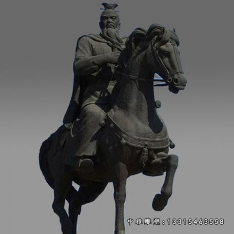 铜雕曹操骑马雕塑