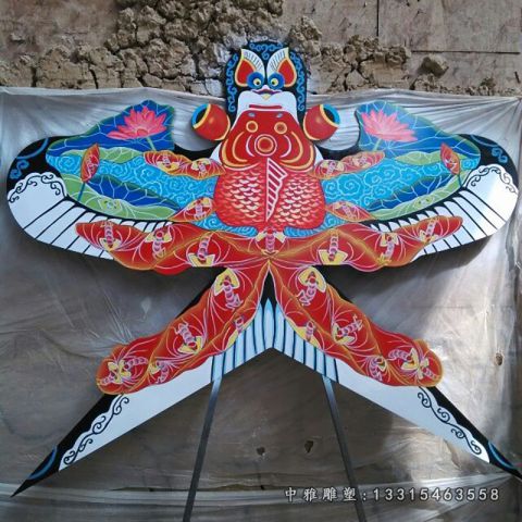 不锈钢仿真风筝景观雕塑