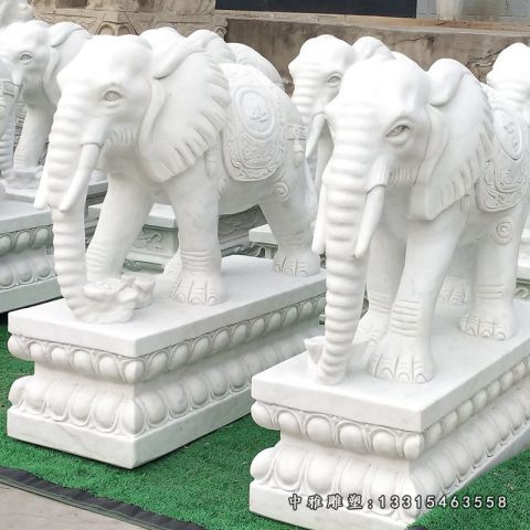 石雕汉白玉大象