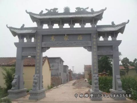 石雕景观牌坊雕塑