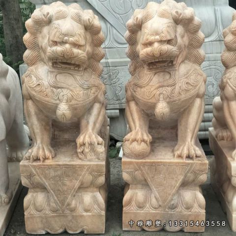 宅门石雕狮子