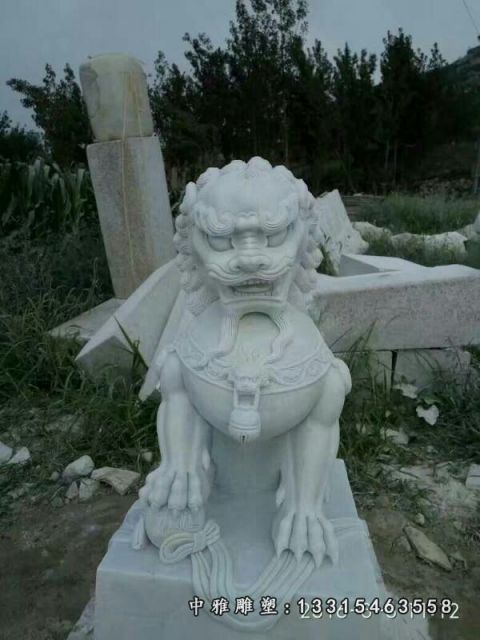 石雕镇宅狮子