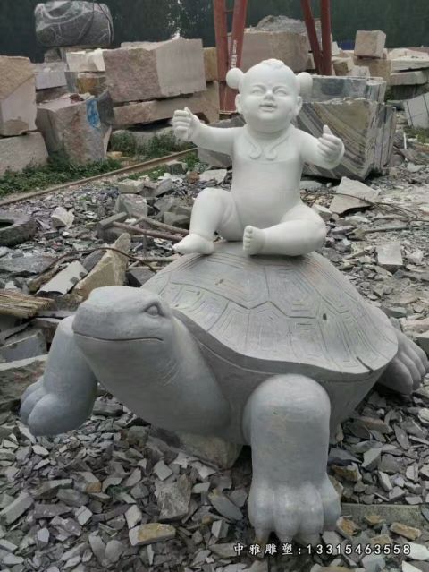 公园石雕乌龟