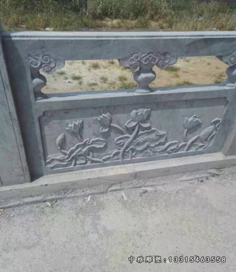 石雕公园栏板景观