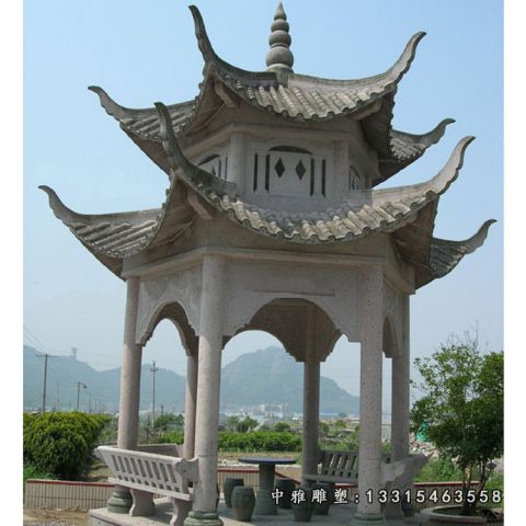 石雕庭院凉亭