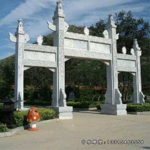石雕大型牌坊雕塑