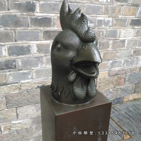 铜雕十二生肖动物