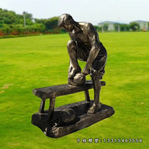 铜雕人物茶文化雕塑