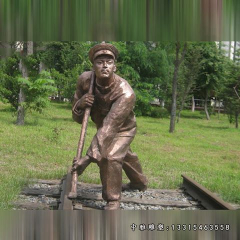 铜雕城市工程师詹天佑雕塑