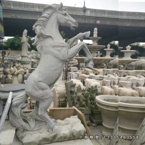 十二生肖石雕马动物