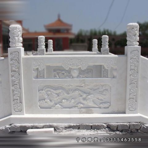 河道栏板石雕