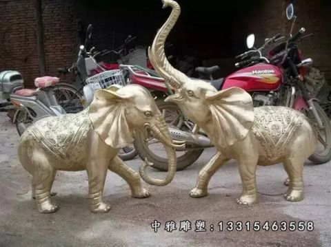铜雕招财动物大象