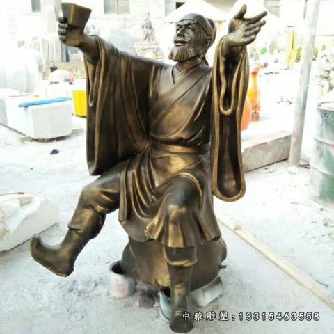 酒圣铜雕杜康