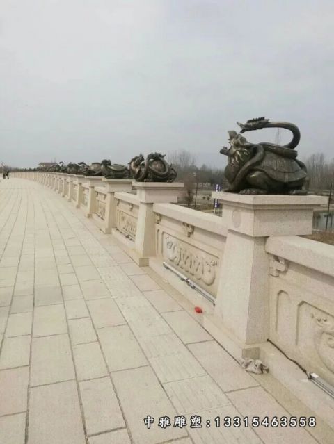 动物铜雕龙龟