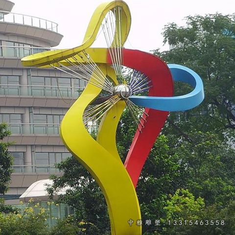 不锈钢广场风车景观雕塑