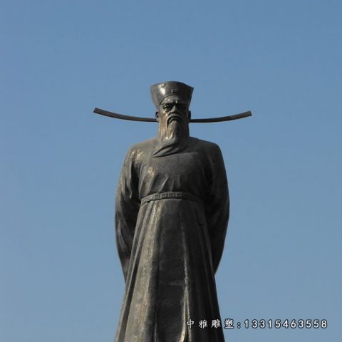 铜雕古代人物包公雕塑