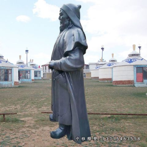 名人铜雕成吉思汗雕塑