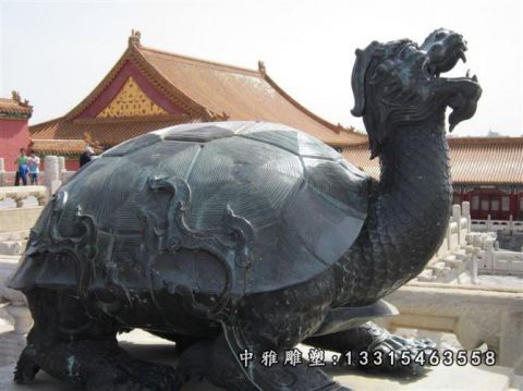 神兽铜雕龙龟