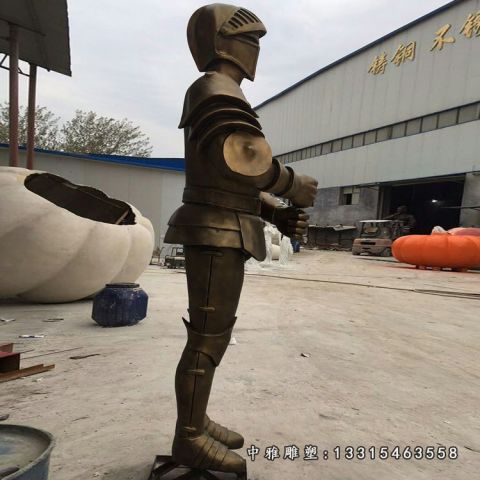 铜雕广场士兵雕像