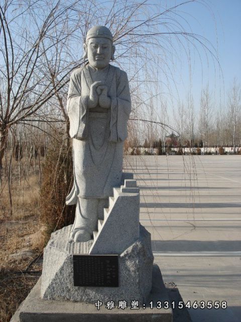 石雕孝道主题人物