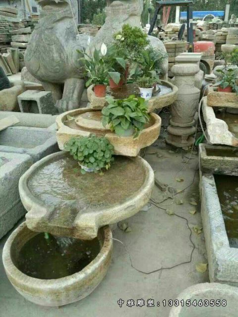 石雕庭院流水池摆件