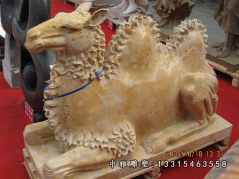 石雕公园骆驼动物