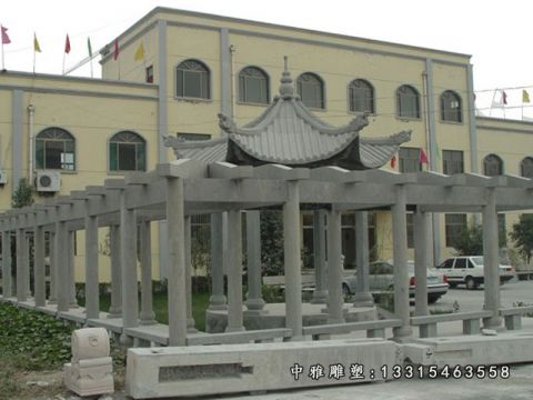 石雕小区长廊景观